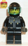 LEGO stu008 Male Actor 3, Driver, Black Helmet, Trans-Light Blue Visor